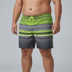 OP Men Half Elastic Waist Swim Shorts